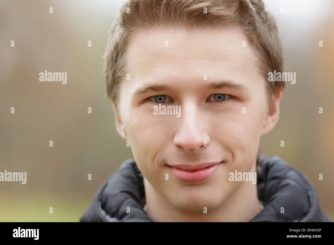 Young attractive man outdoor portrait, close up Stock Photo - Alamy