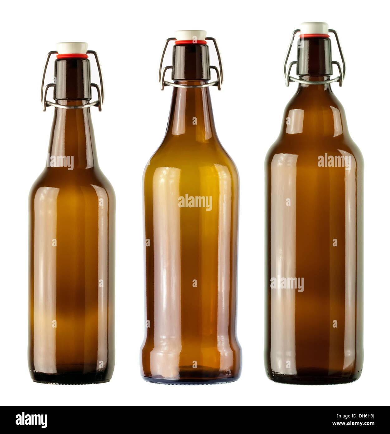 vintage bottles isolated on a white background Stock Photo - Alamy