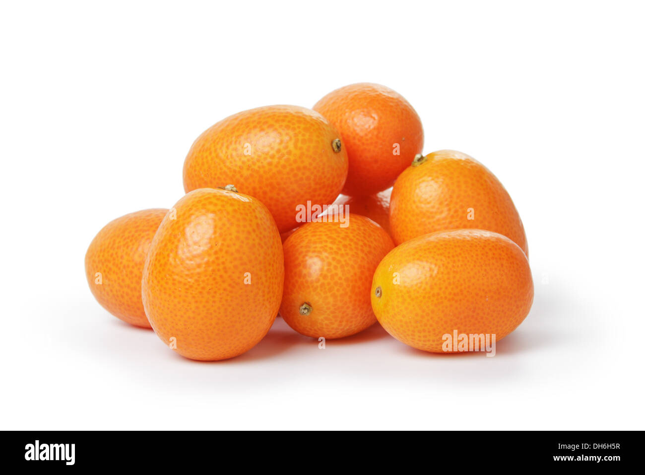 ripe kumquat fruits, isolated on white background Stock Photo Alamy