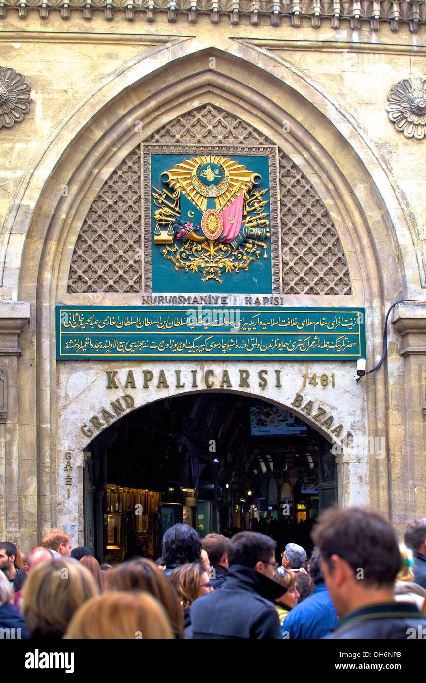 Entrance to Grand Bazaar, Istanbul, Turkey Stock Photo