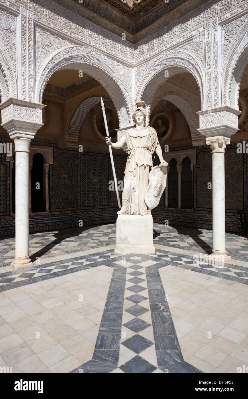 Statue at Casa de Pilatos in Seville, Spain Stock Photo