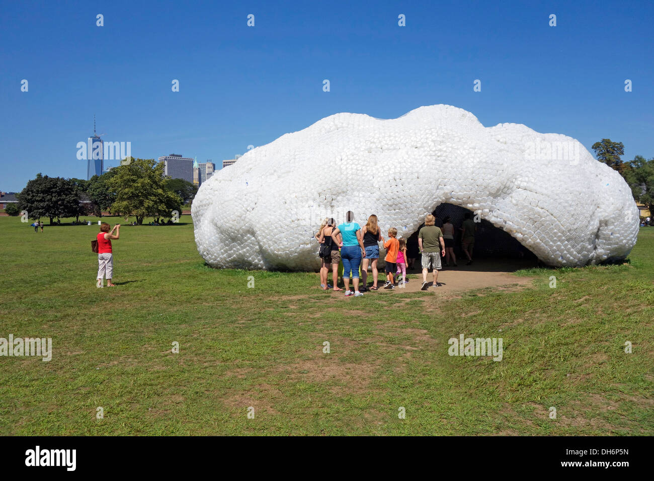 Head in the Clouds pavilion on Governors Island Stock Photo Alamy