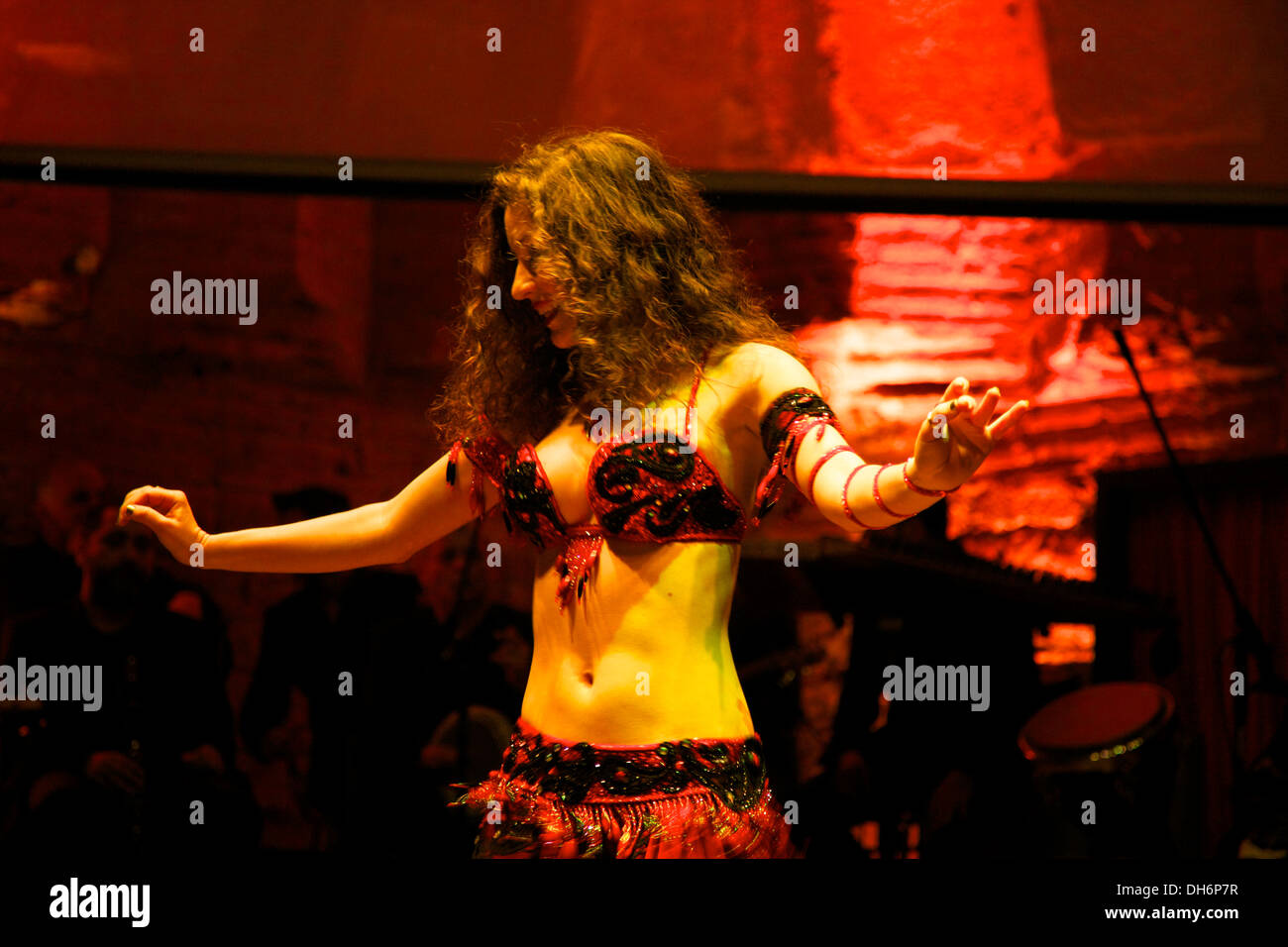 Belly Dancer, Istanbul, Turkey Stock Photo