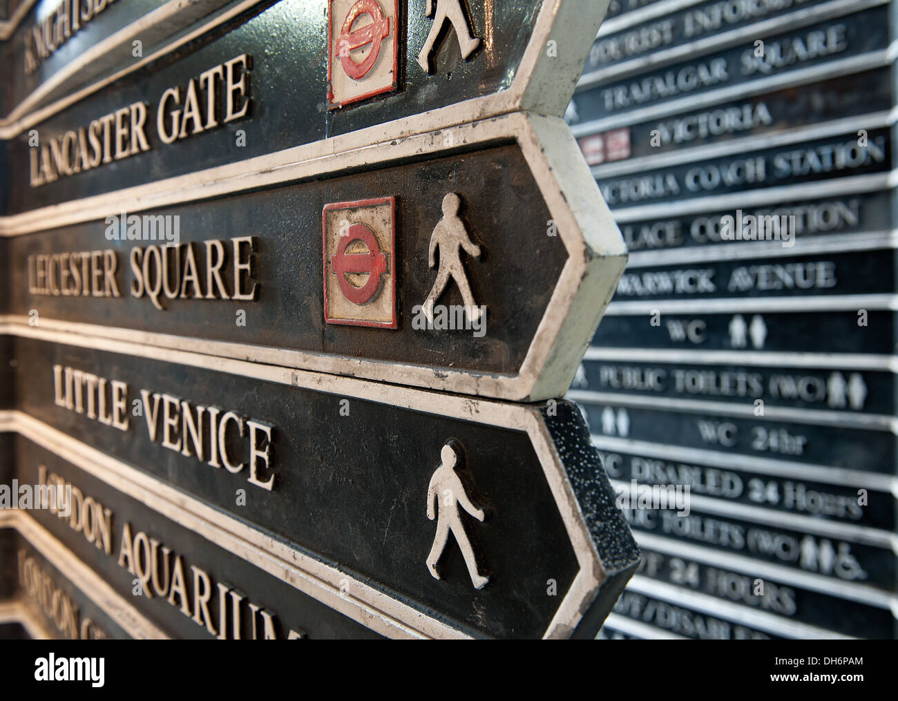 A selection of the finger street signs pictured here during the auction