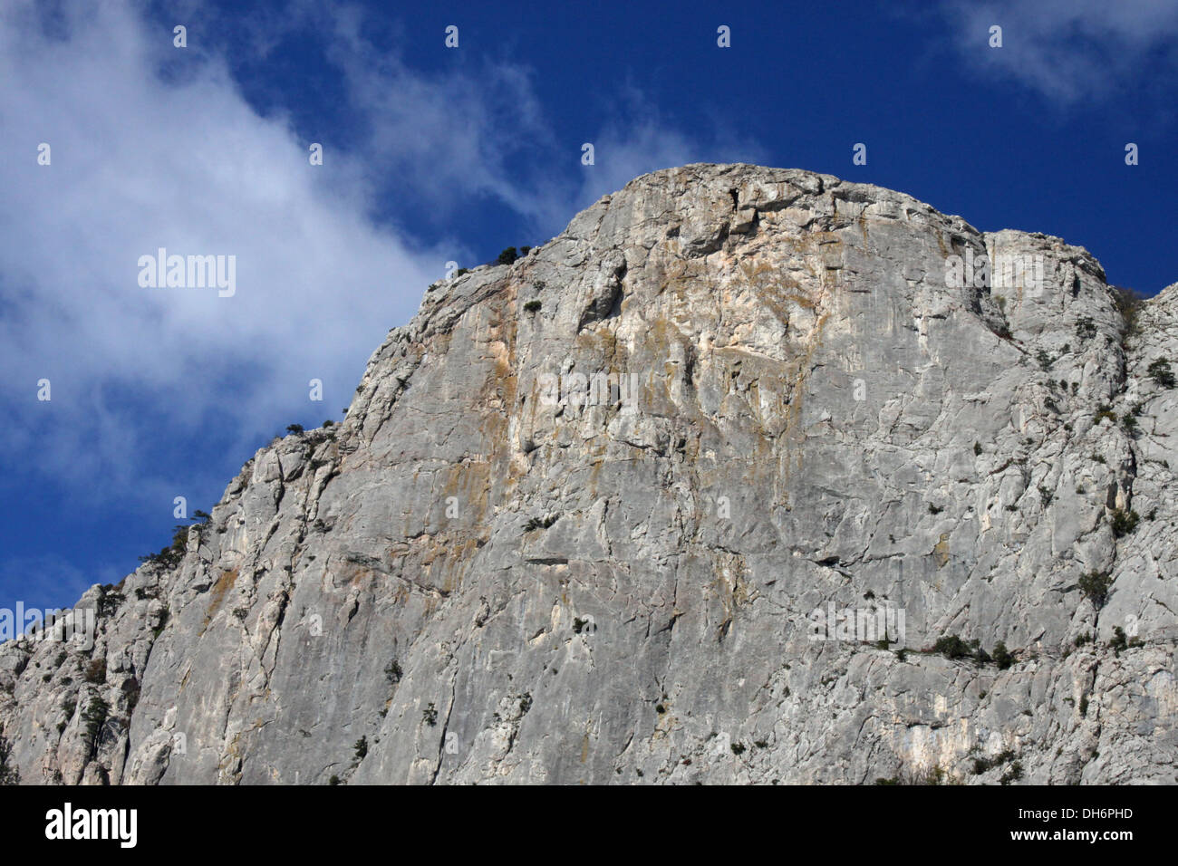 peak of mountain in Crimea Stock Photo