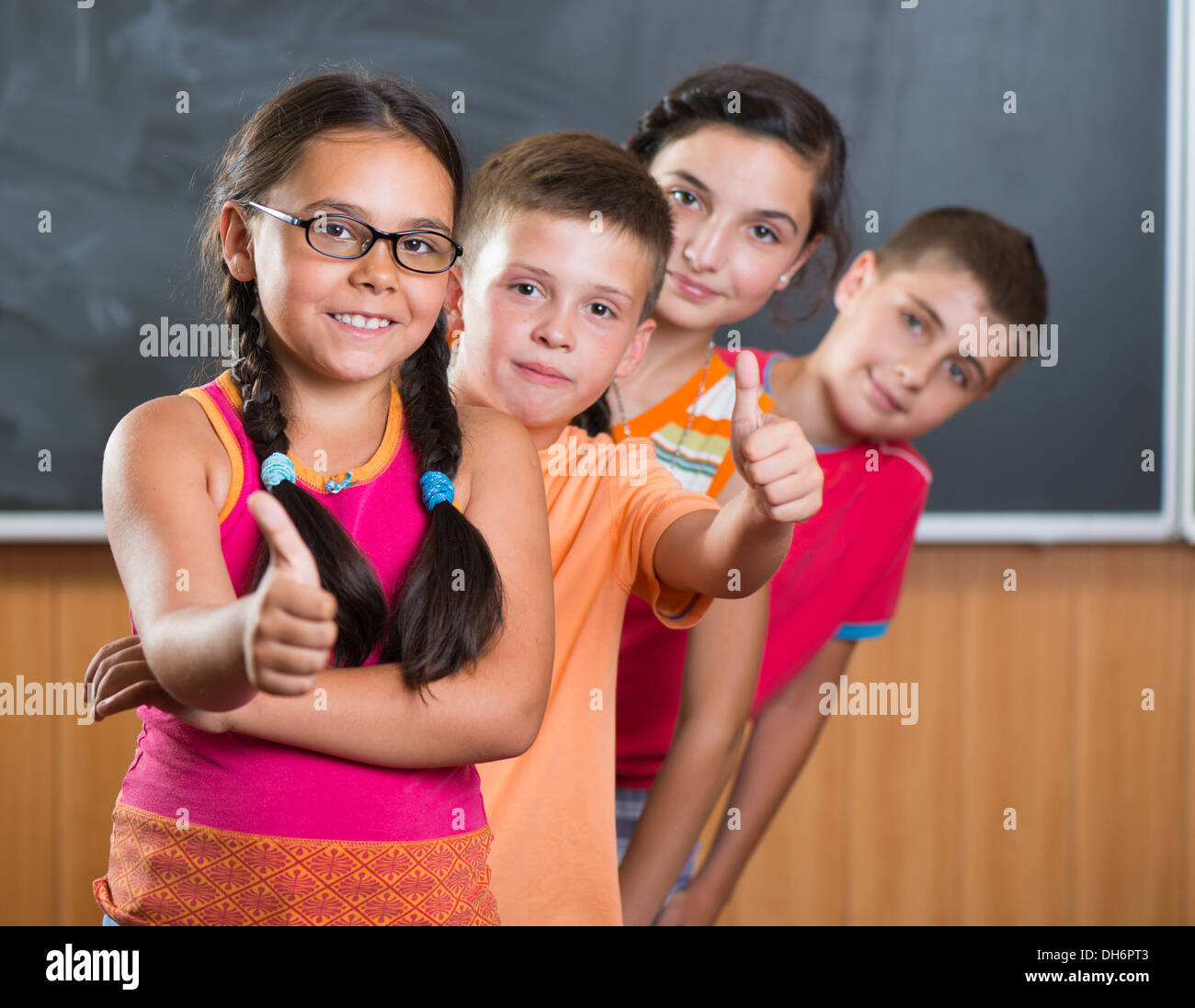 Primary school girls laughing hi-res stock photography and images - Alamy