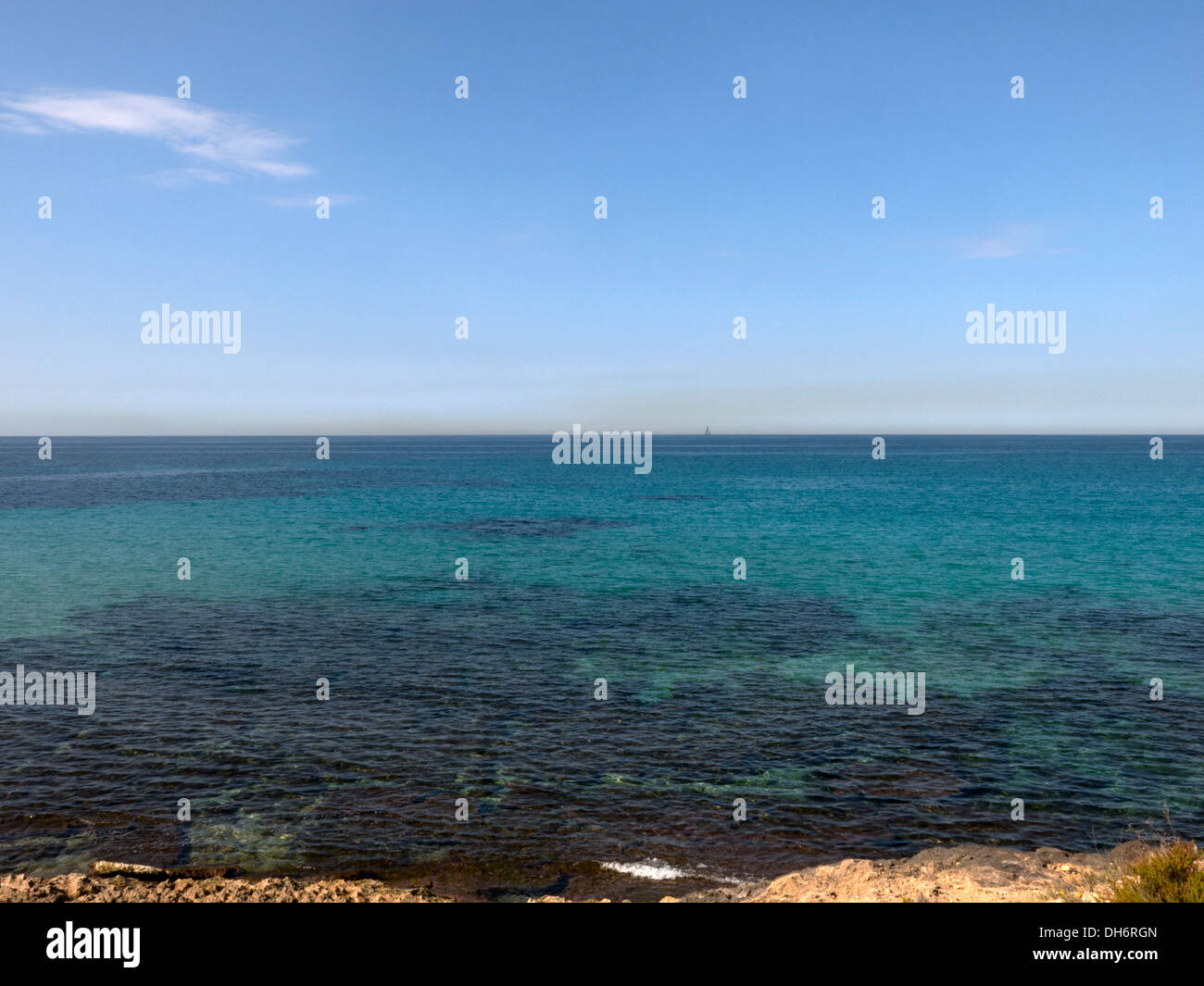 Mediterranean coast, Palma de Majorca, Balearic Islands, Spain Stock Photo