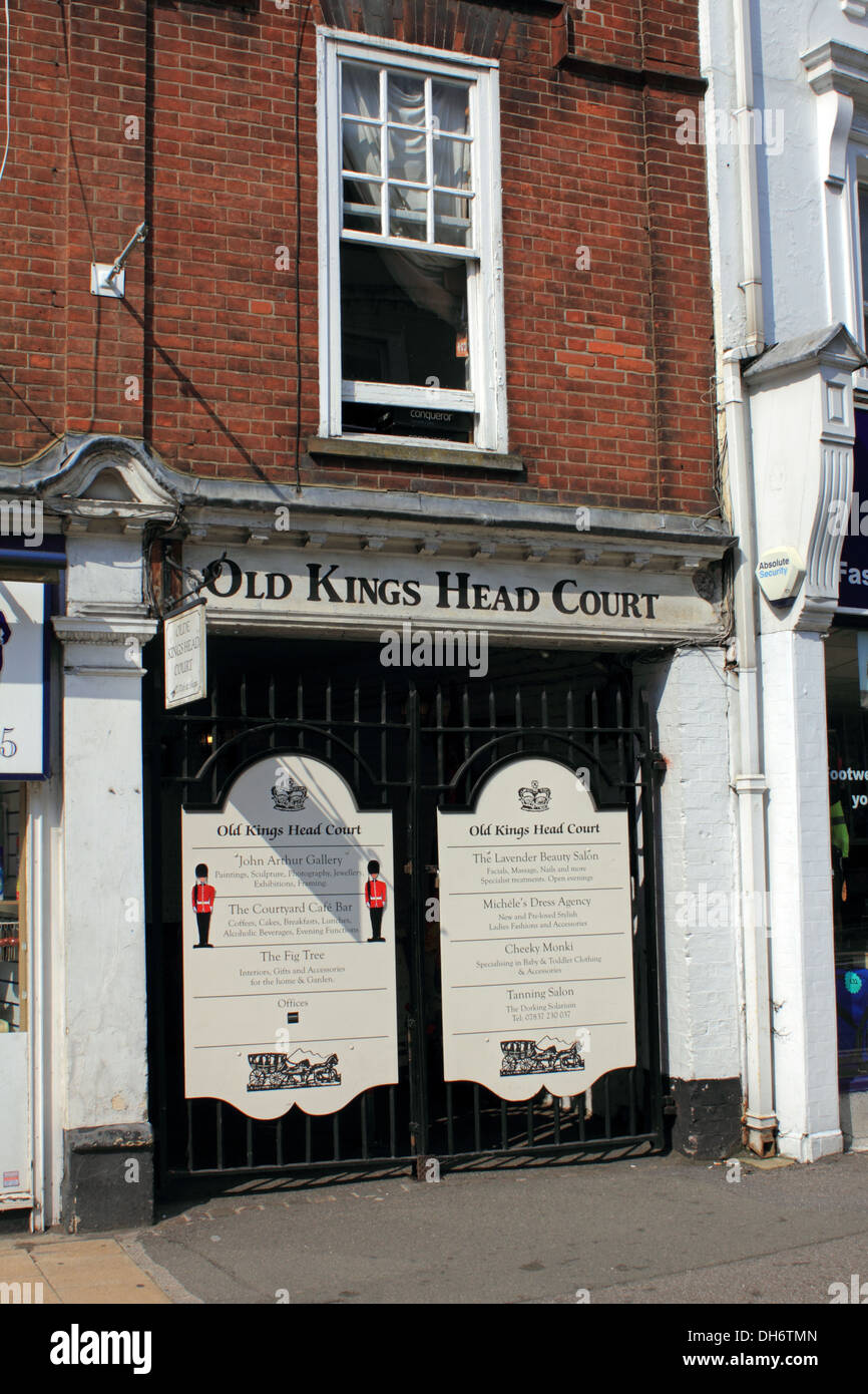 Old Kings Head Court Dorking Surrey England UK Stock Photo