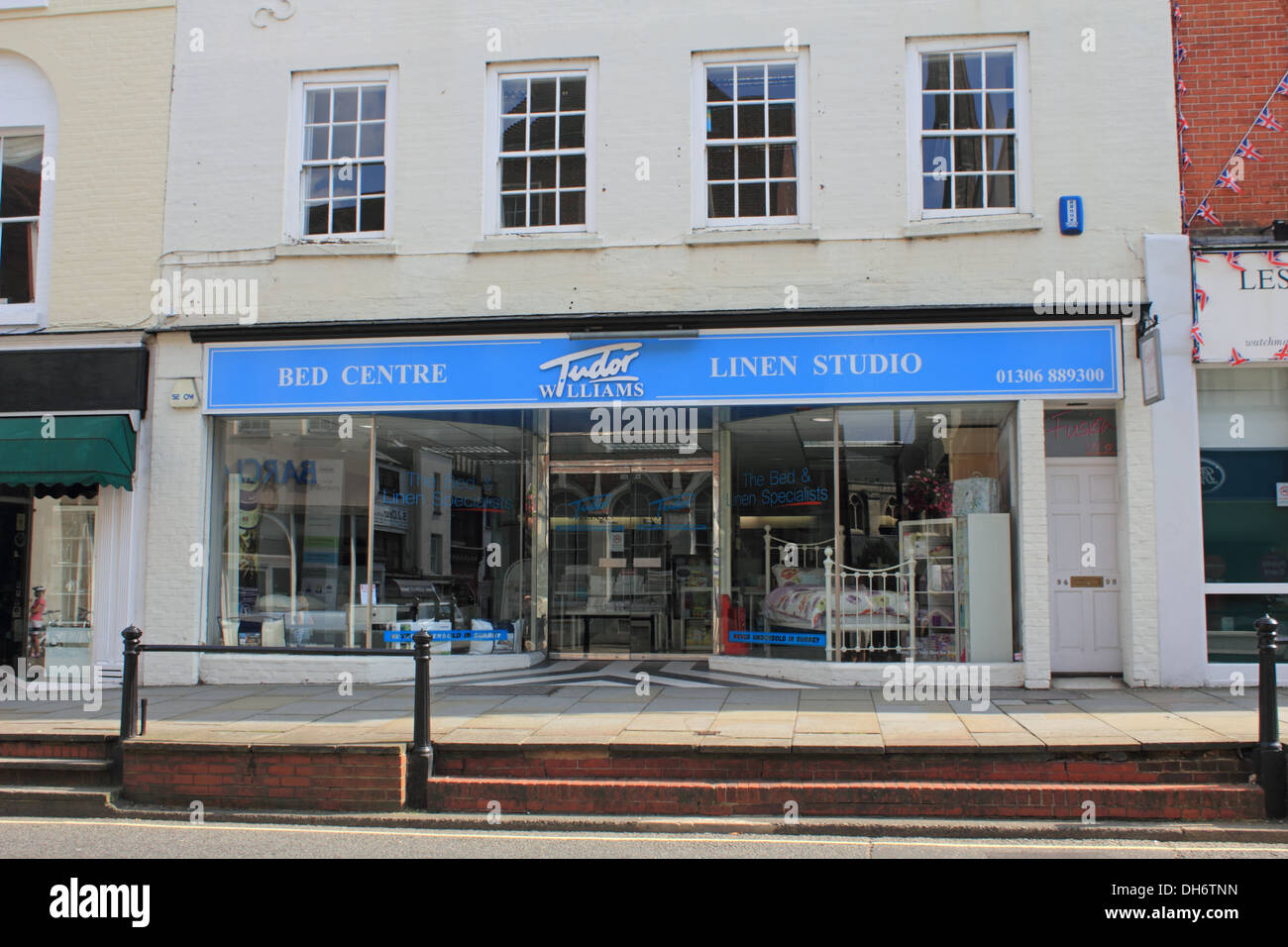 Tudor Williams linen and bed store Dorking High Street Surrey England