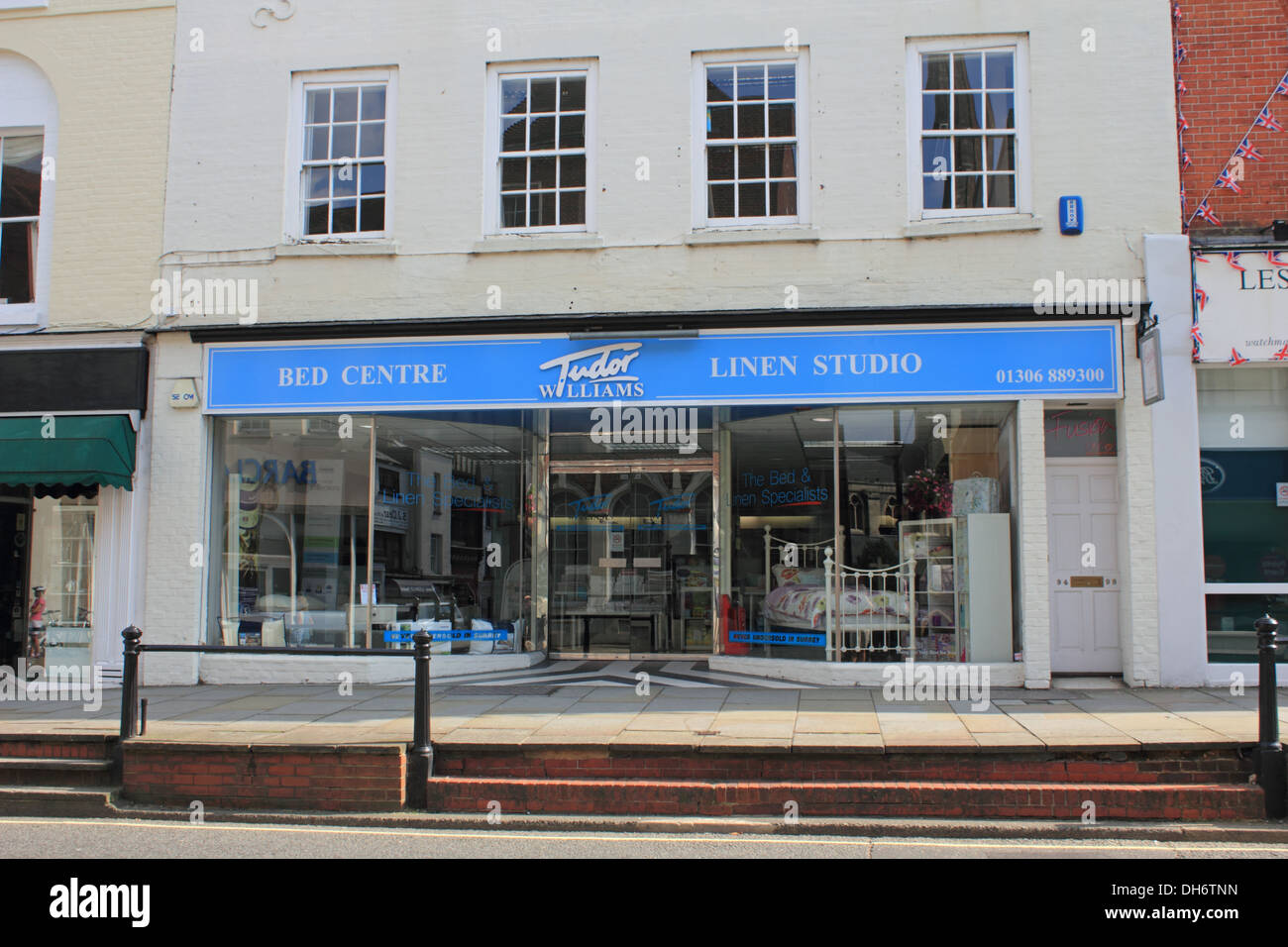 Tudor Williams linen and bed store Dorking High Street Surrey England UK Stock Photo
