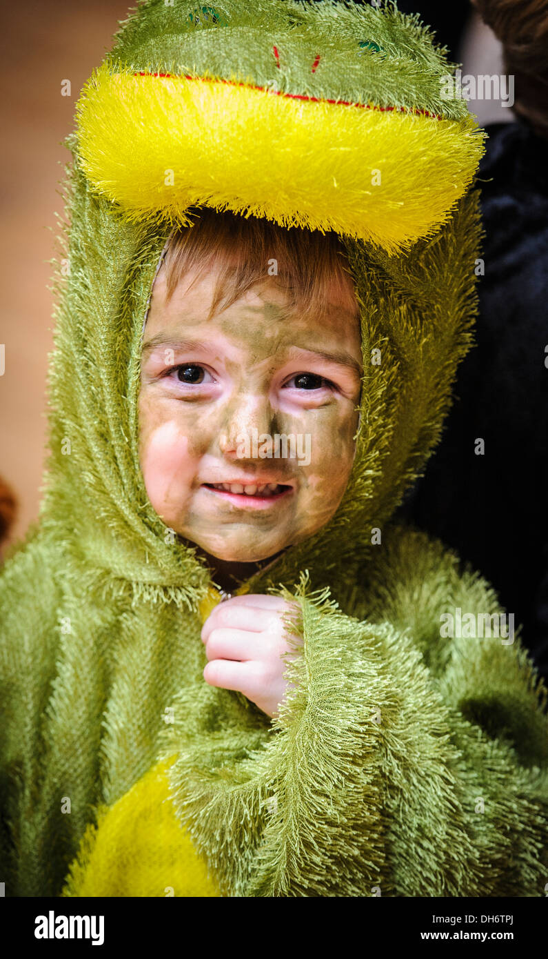 Young boy in fancy dress at a Halloween Party Stock Photo