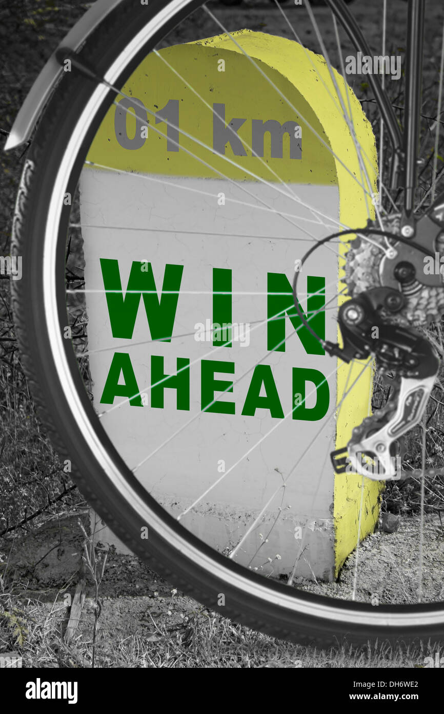 Milestone, Destination, India Stock Photo - Alamy