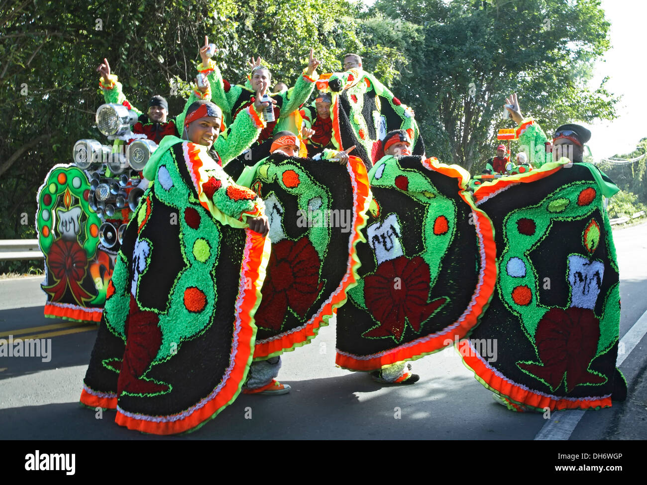 Men in costumes, Hatillo Mask Festival, Hatillo, Puerto Rico Stock Photo -  Alamy
