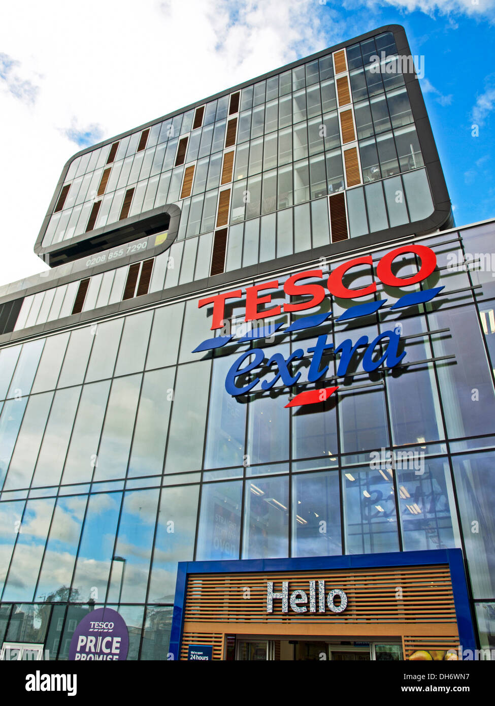 Tesco Extra Store, Woolwich, London, England, United Kingdom Stock