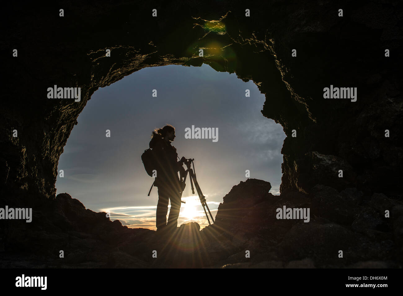 Dimmuborgir lava formation Akureyri North Iceland Europe Stock Photo