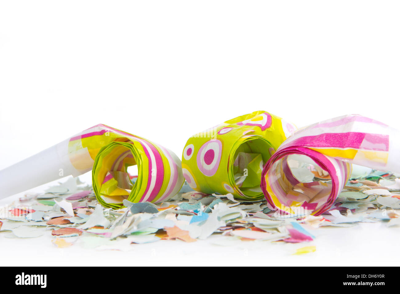 streamers and confetti as decoration for parties Stock Photo Alamy
