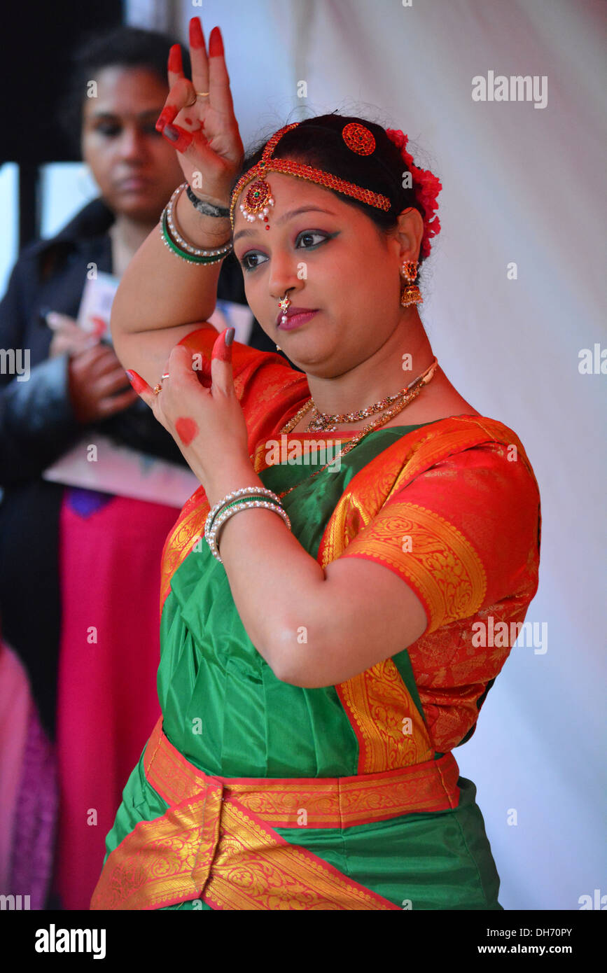 Hindu Woman Dancing Diwali Celebrations In Croydon High Street Surrey indian-dance-stock-photo-image-of-hindu-clothing-beautiful-53612402