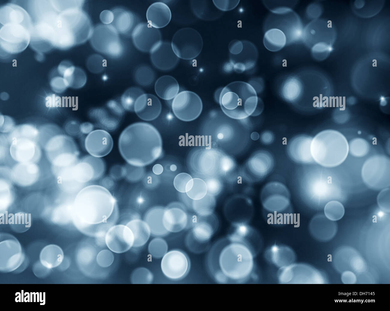 Blue bokeh abstract light background Stock Photo - Alamy
