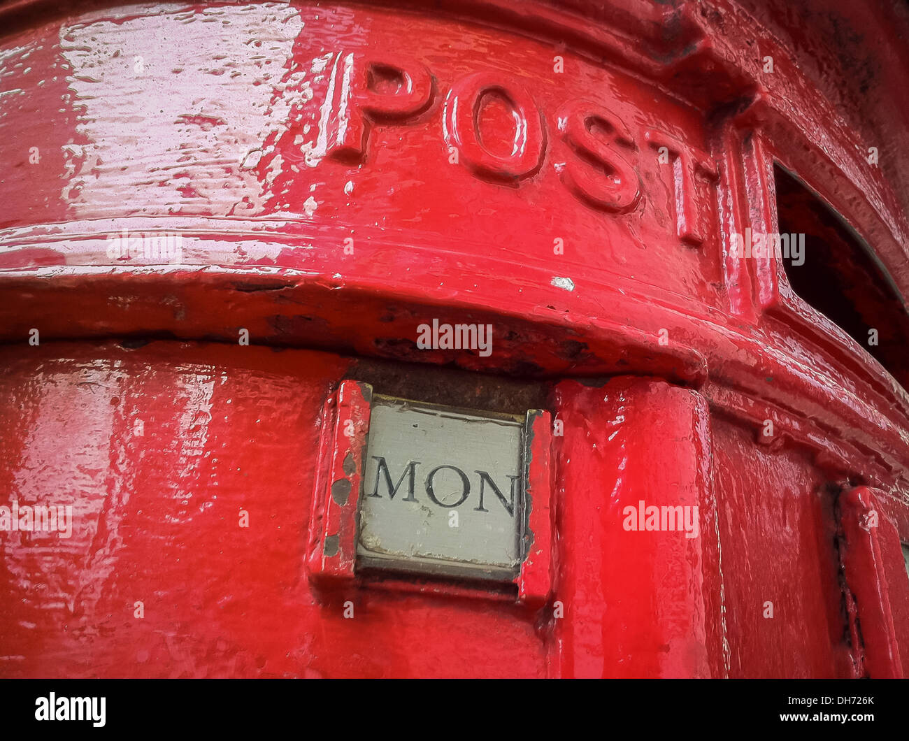 Traditional British red post box seen in London, UK Stock Photo Alamy