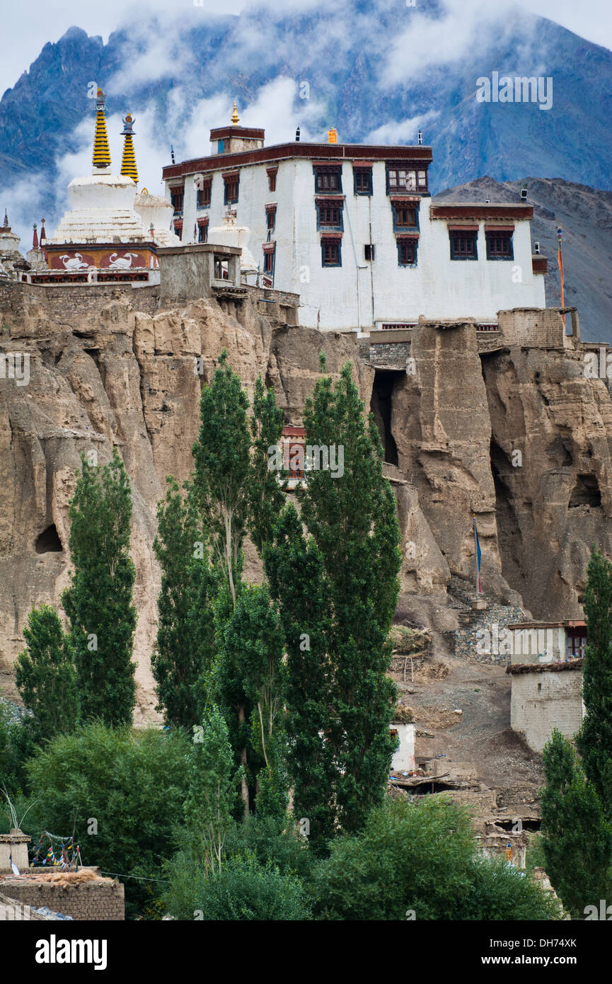 Buddhist heritage, Lamayuru monastery temple at Hymalaya highland. India, Ladakh, Lamayuru Gompa Stock Photo