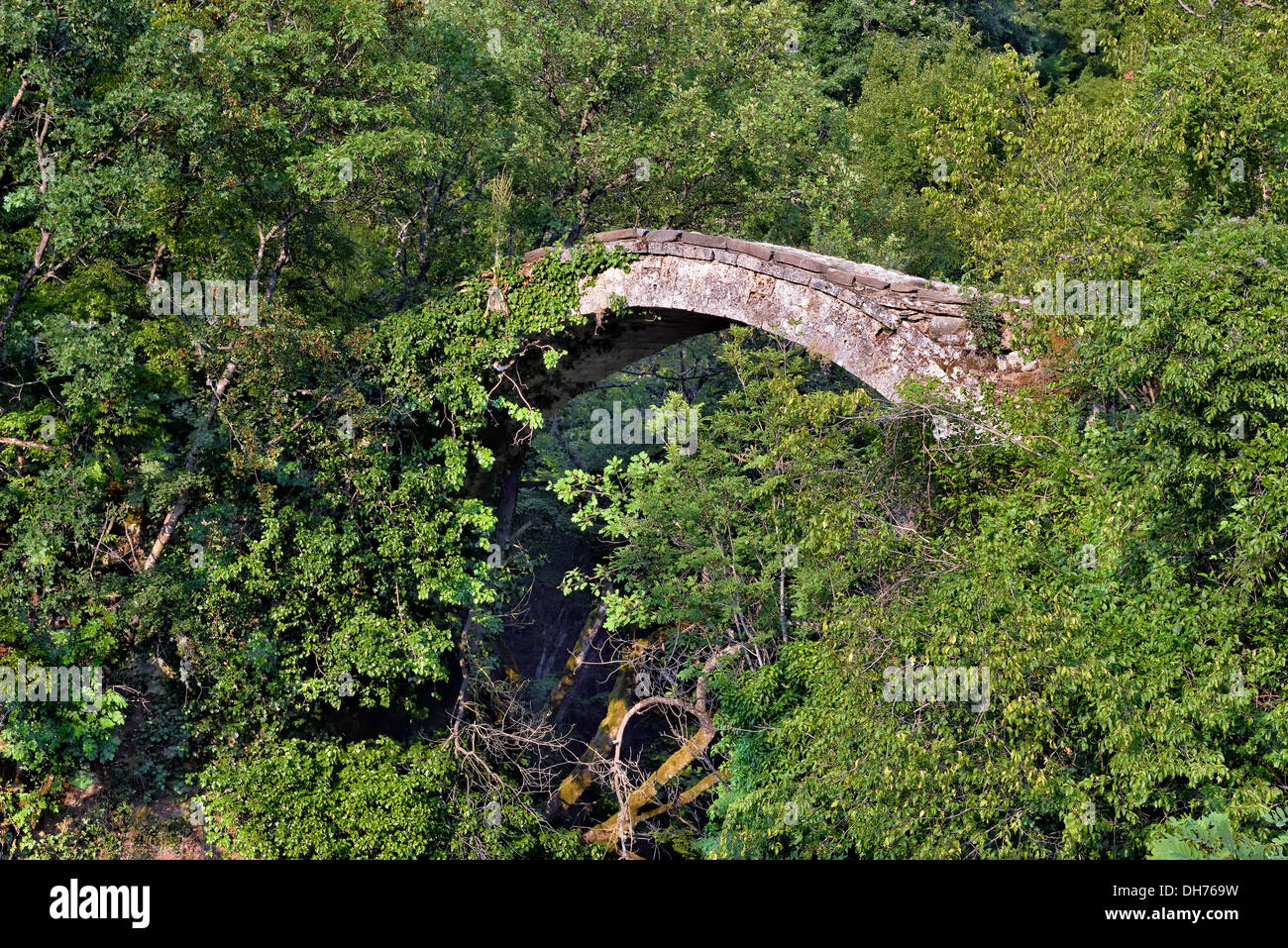 'Jump of deer' bridge on Garska river from Macedonia Stock Photo