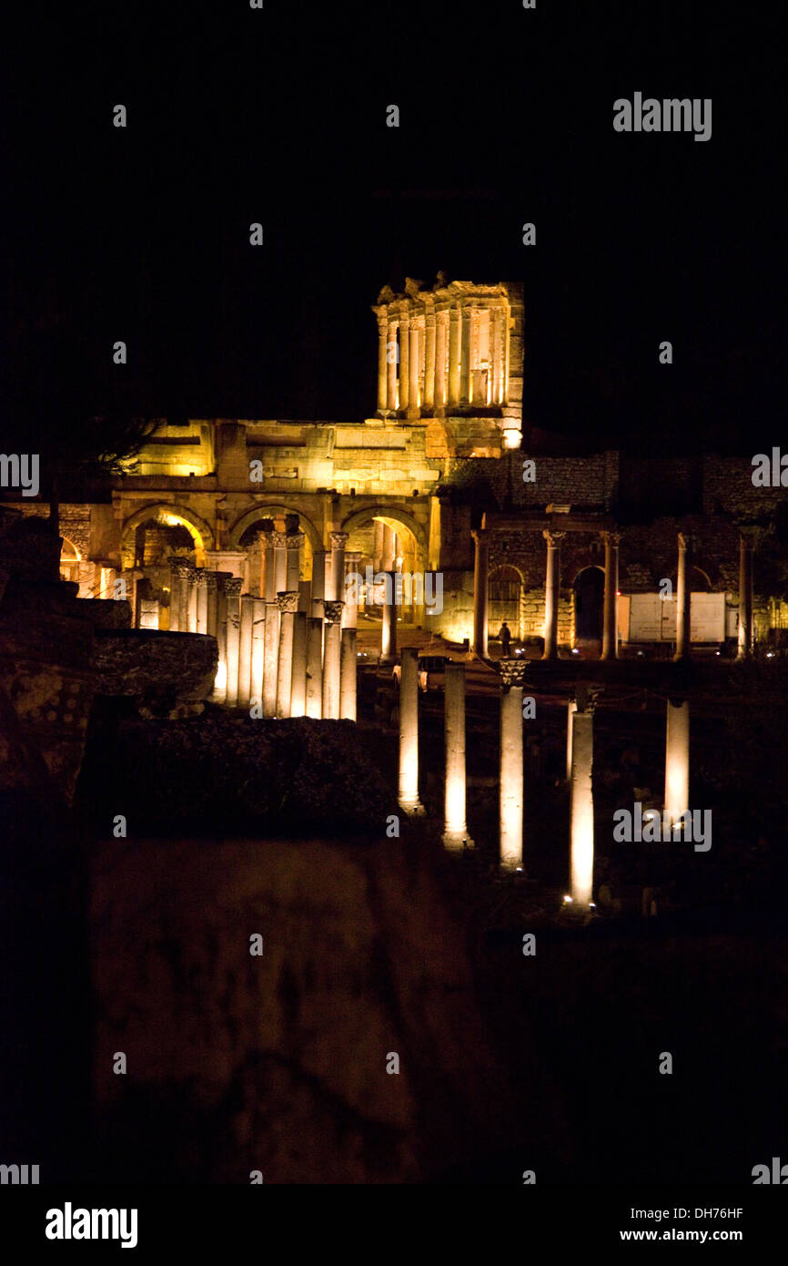 Looking towards the Library, in Ephesus, Turkey. Stock Photo