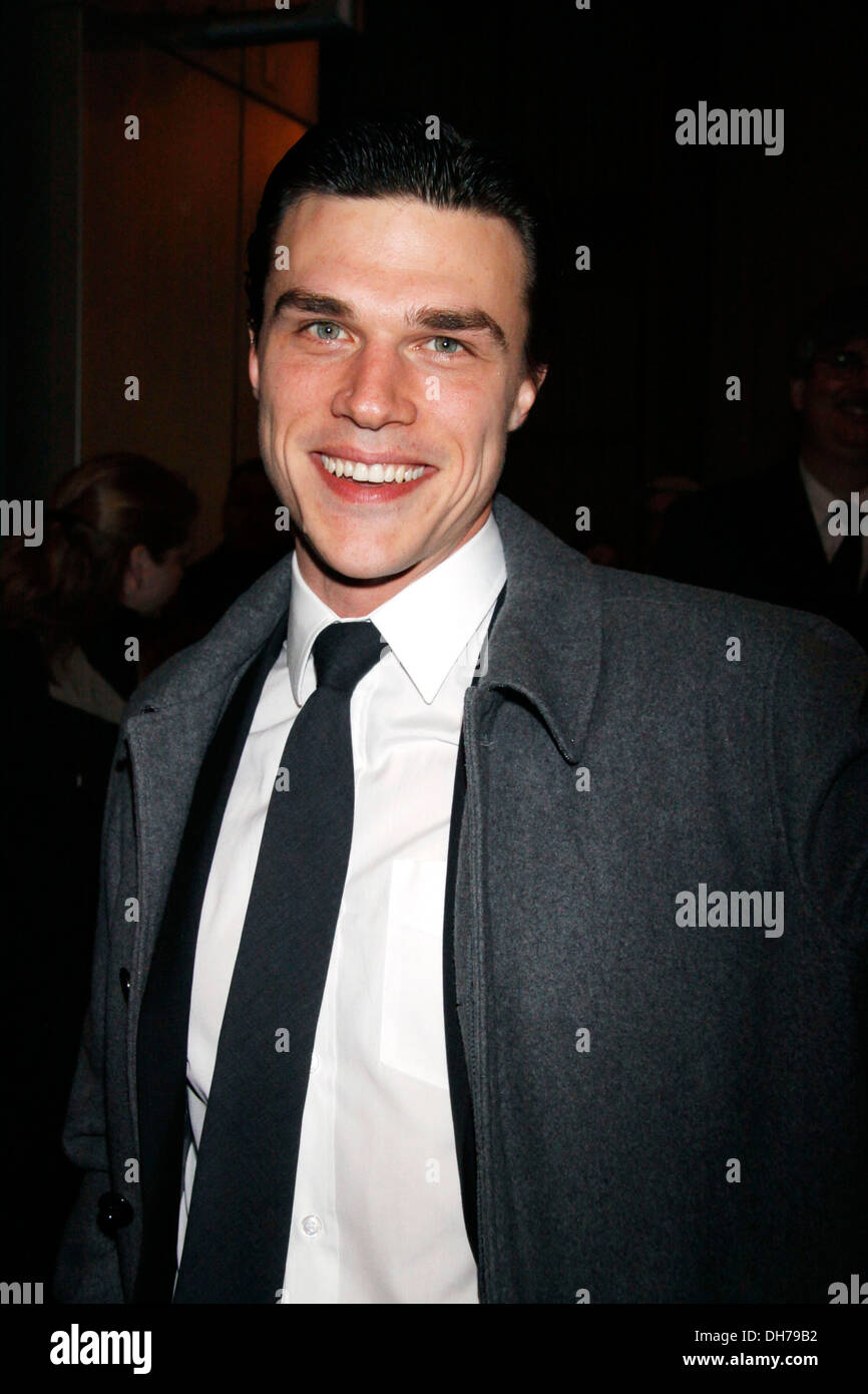 Finn Wittrock Broadway opening night of 'Death Of A Salesman' at Ethel Barrymore Theatre - Departures New York City USA - Stock Photo