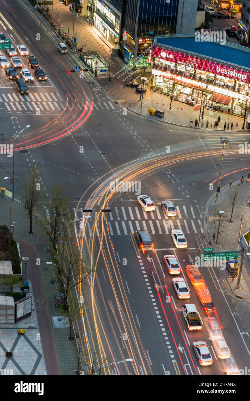 Traffic birds eye view hi-res stock photography and images