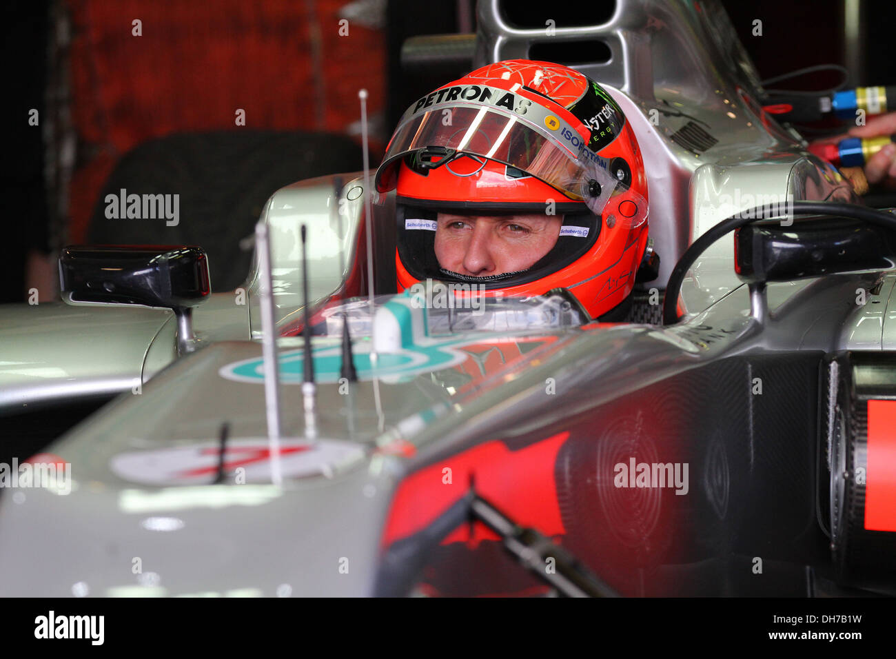 Michael Schumacher Mercedes-GP F1 Team n mula One Grand Prix - Practice Melbourne  - 16.03.12 Stock Photo