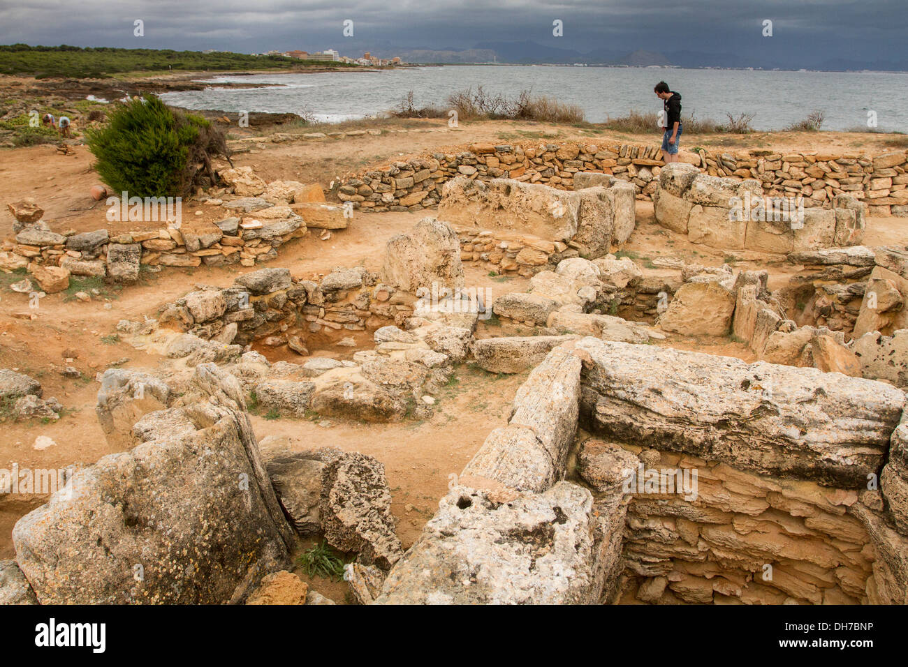 Ruins in Can Picafort, Mallorca. Stock Photo