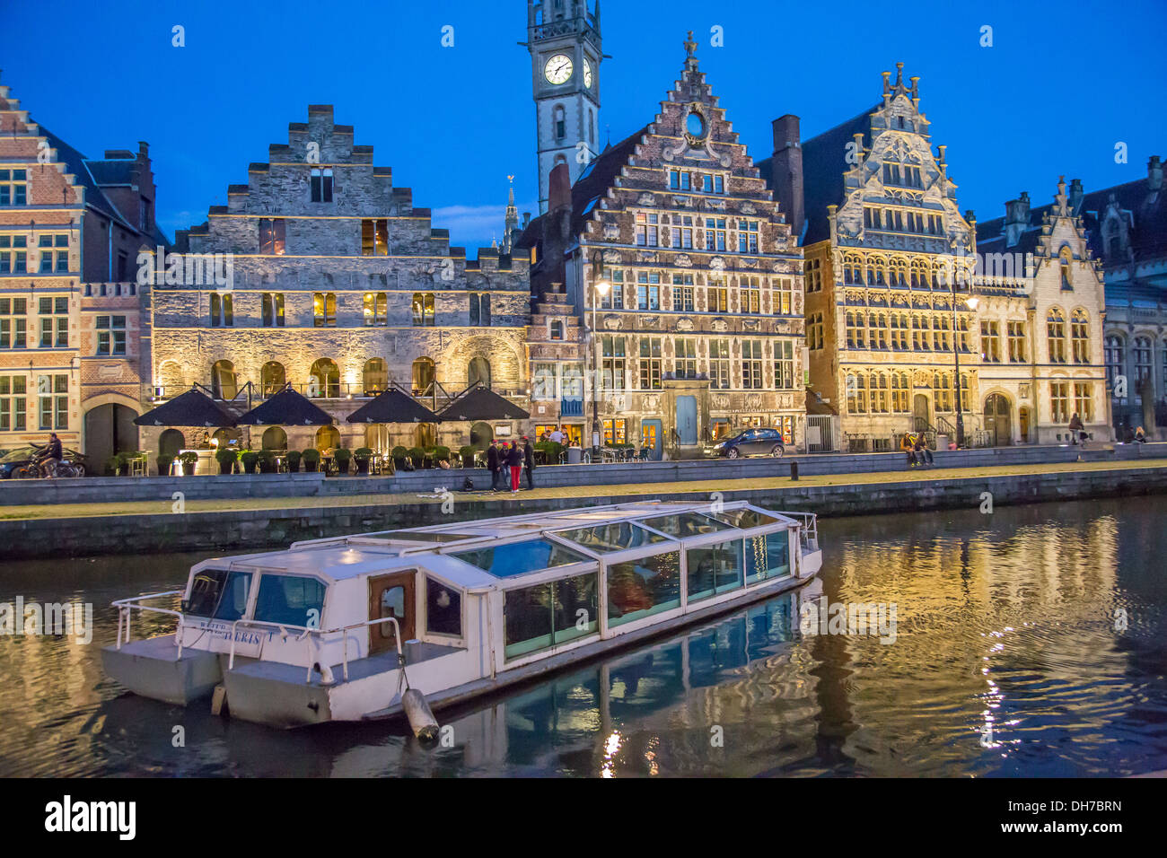 Historic heart of Ghent, Belgium Stock Photo
