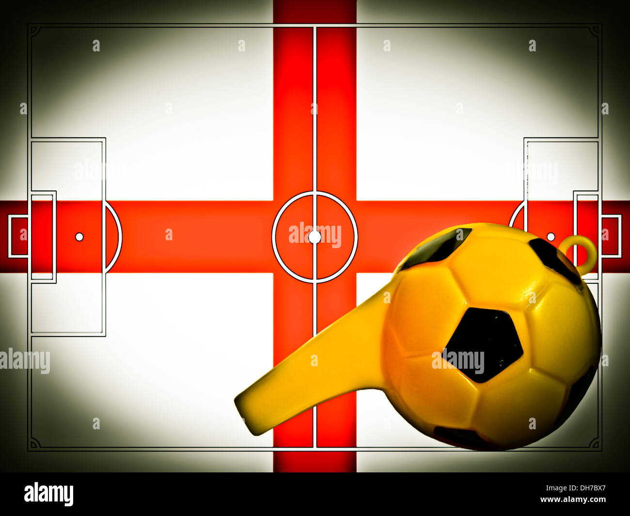 England flag football goal hi-res stock photography and images - Alamy