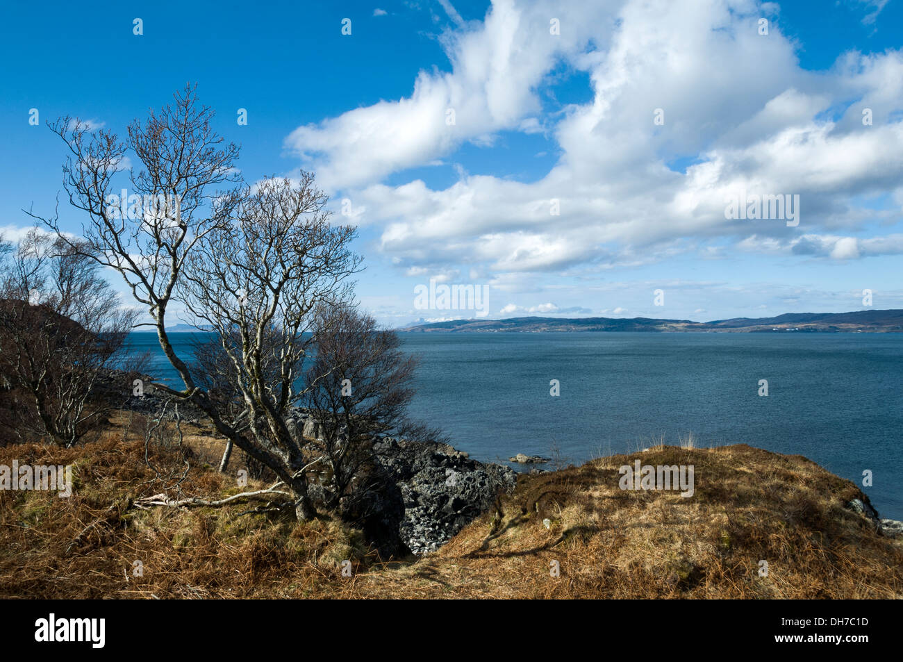The Isle of Rum and the Sleat peninsula, from Airor on the Knoydart