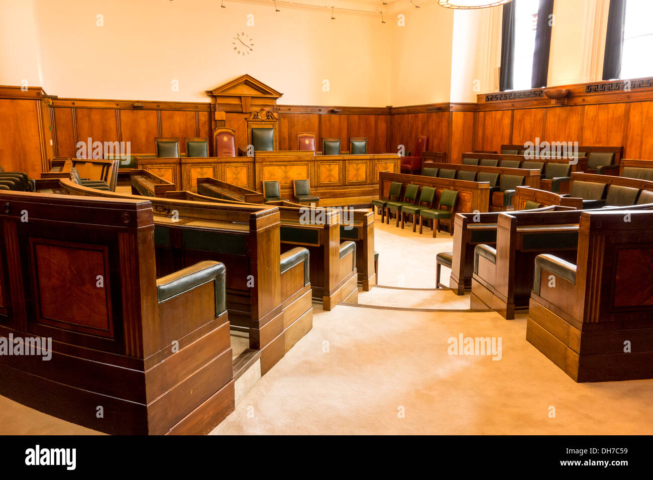 Former Council Chamber in Town Hall Hotel in Bethnal Green, London, UK Stock Photo