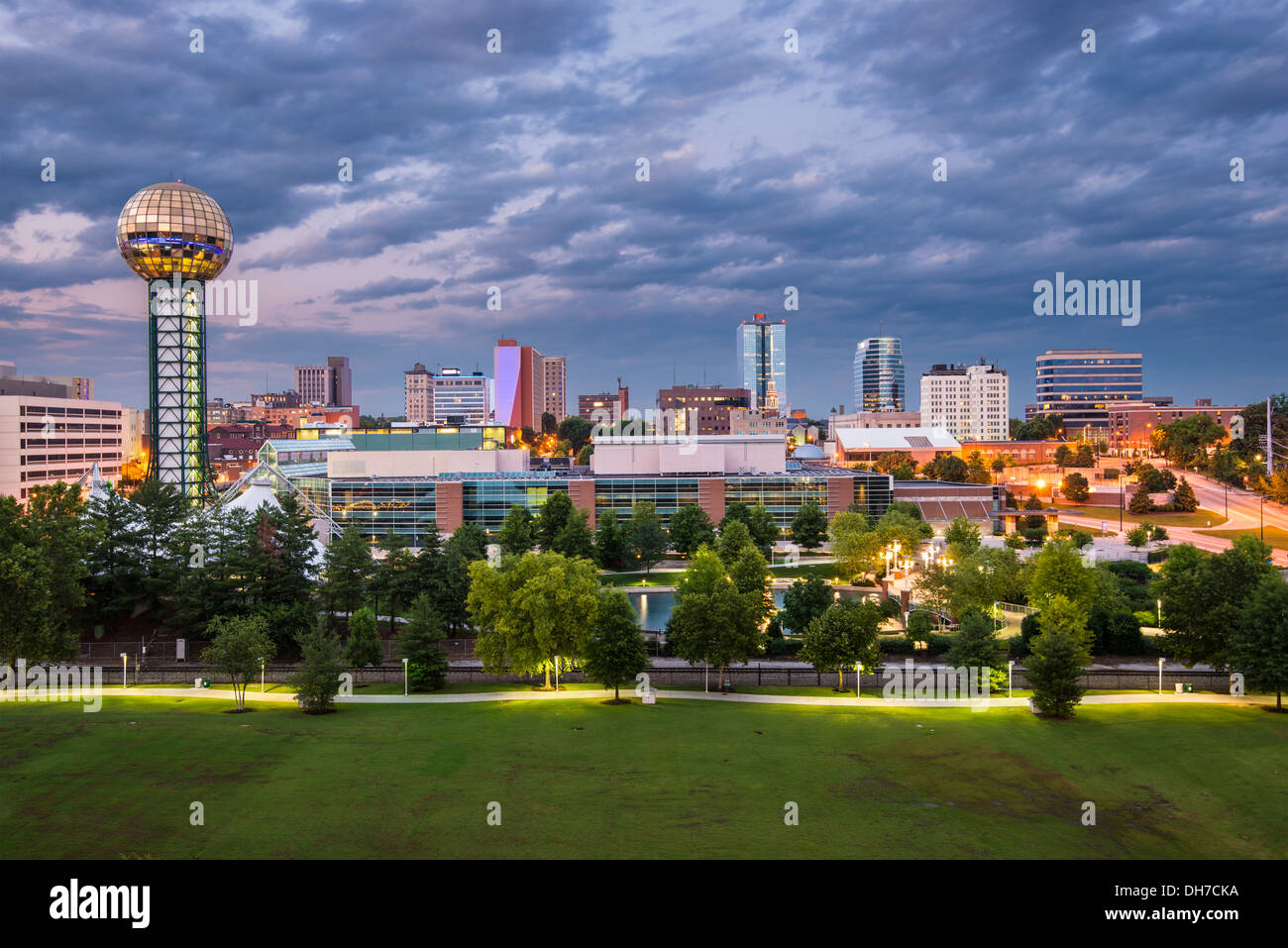 Knoxville, Tennessee downtown skyline Stock Photo Alamy