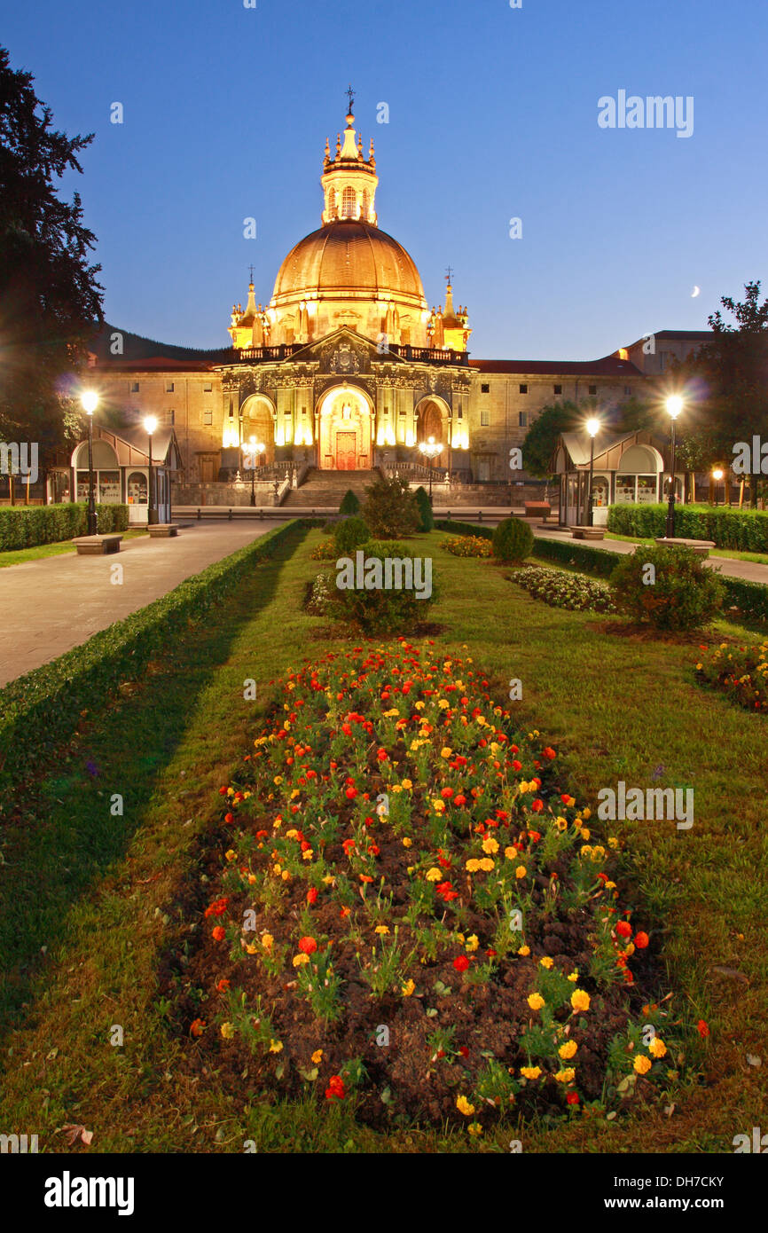 Blue hour in Loyola Sanctuary, Azpeitia, Basque Country Stock Photo - Alamy