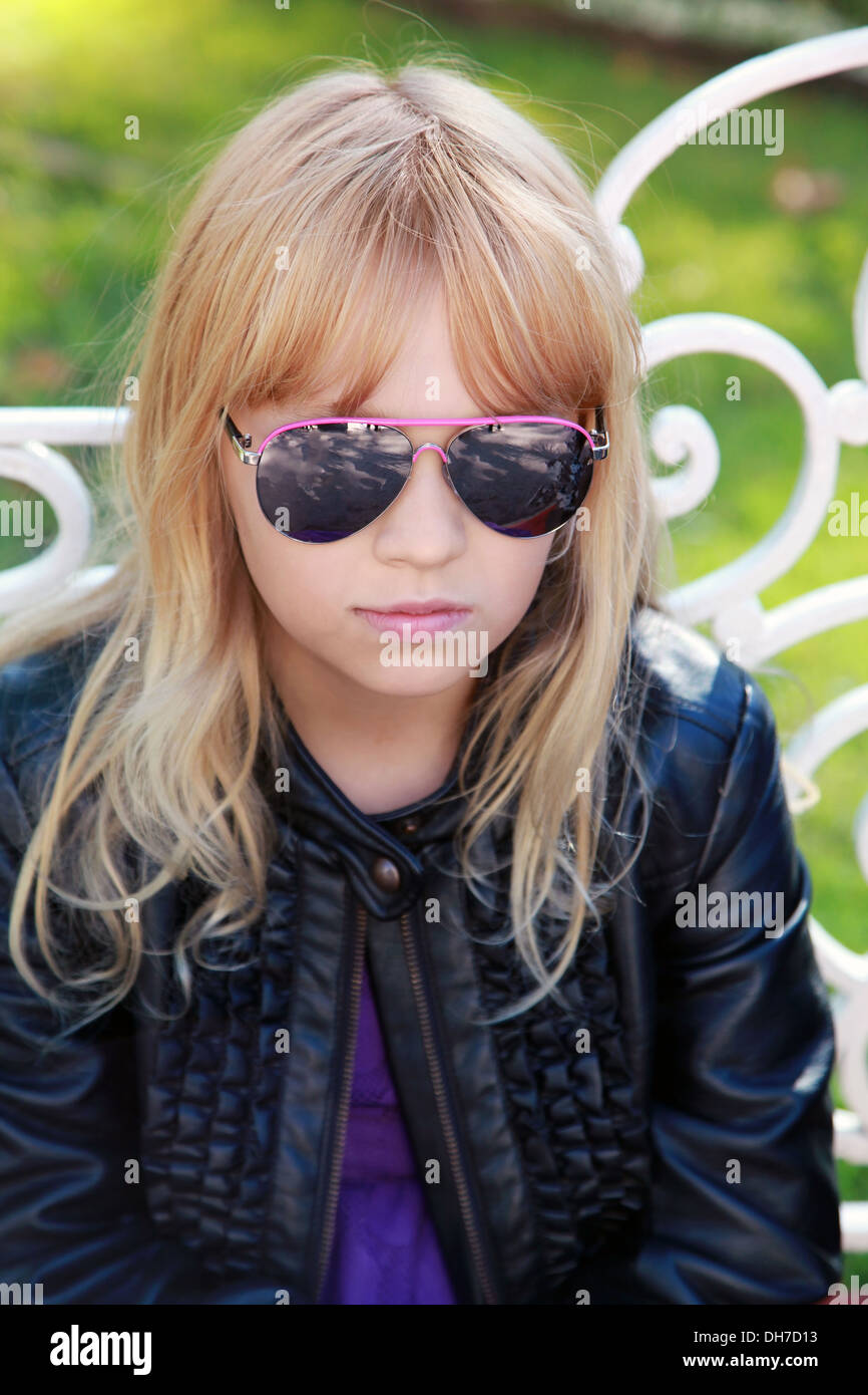 Blond little girl in summer hi-res stock photography and images - Alamy