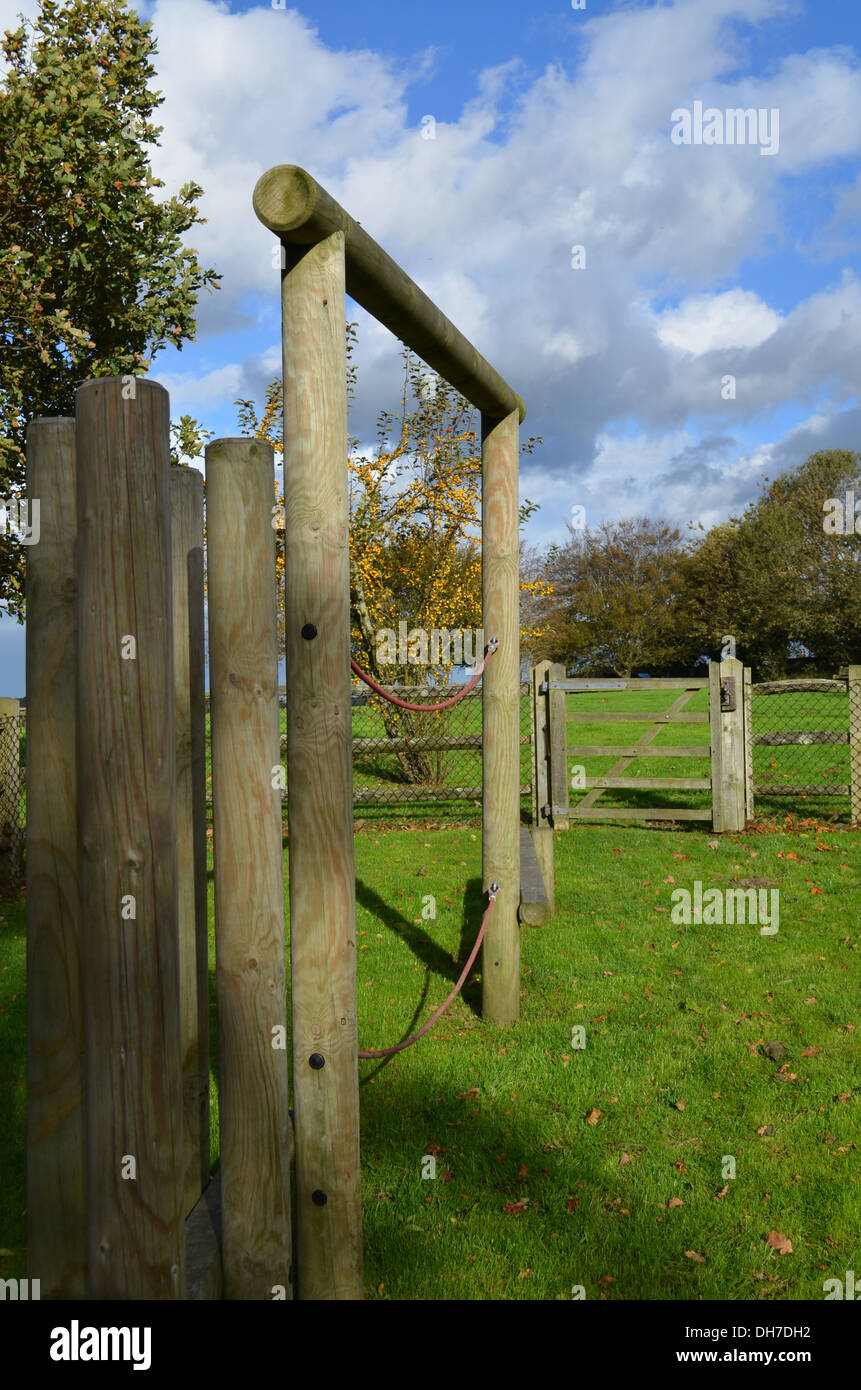 Uk school playground equipment hi-res stock photography and images - Alamy