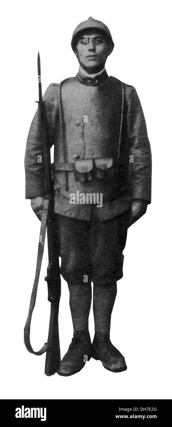 Body armour. WW1 Italian body armor Stock Photo