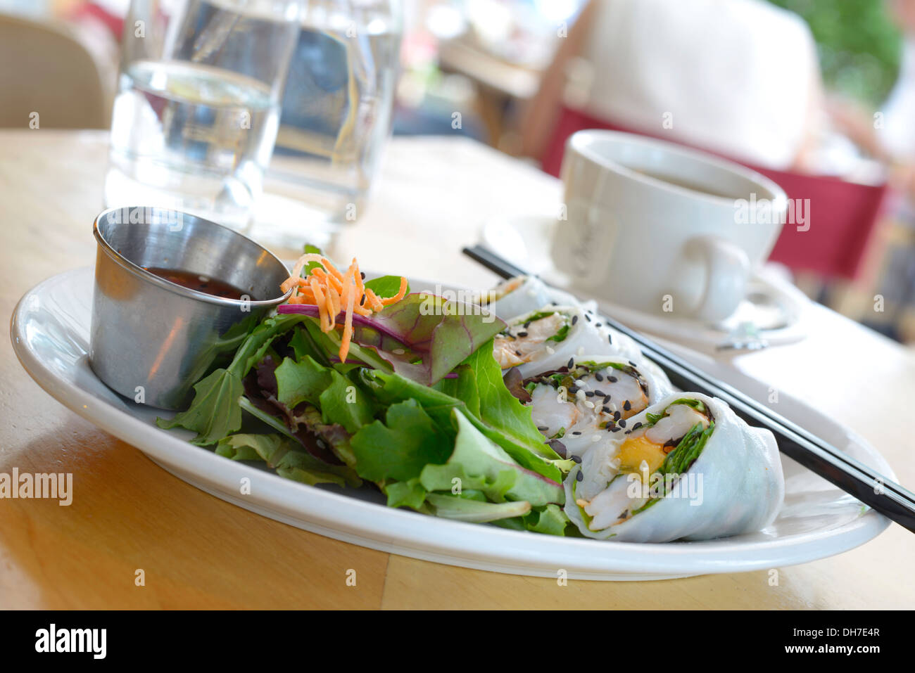 Babette’s is a restaurant in East Hampton NY Serving breakfast, lunch and dinner, using organic, local and seasonal ingredients. Stock Photo