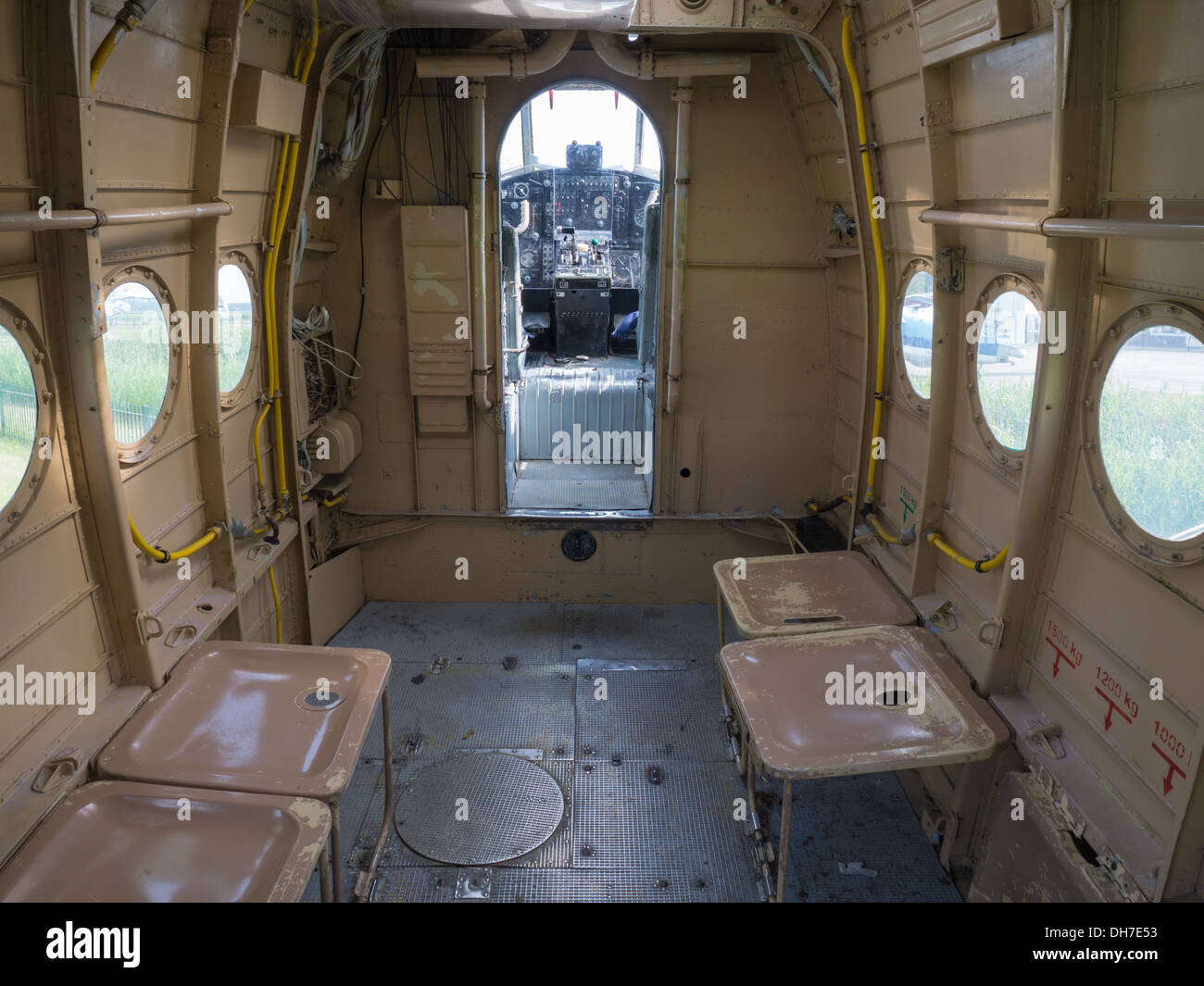 Inside an Antonov AN-2 jet plane Stock Photo - Alamy