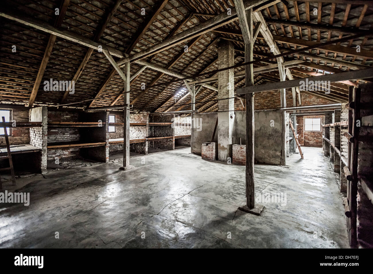 Auschwitz concentration camp in Oswiecim, Poland. Stock Photo