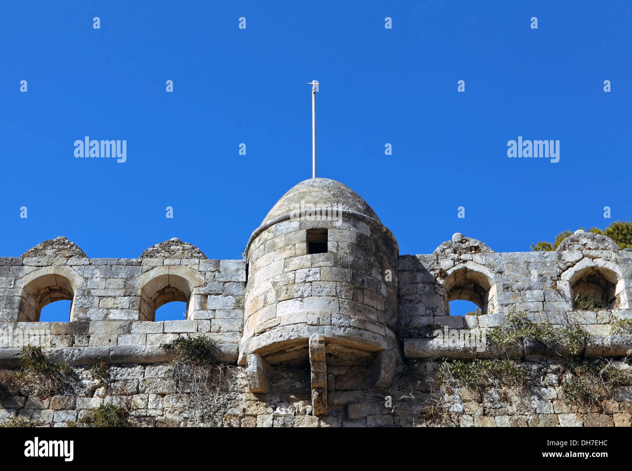 Detail of the main entrance to the Venetian Fortress, Rethymno, Crete, Greece. Stock Photo