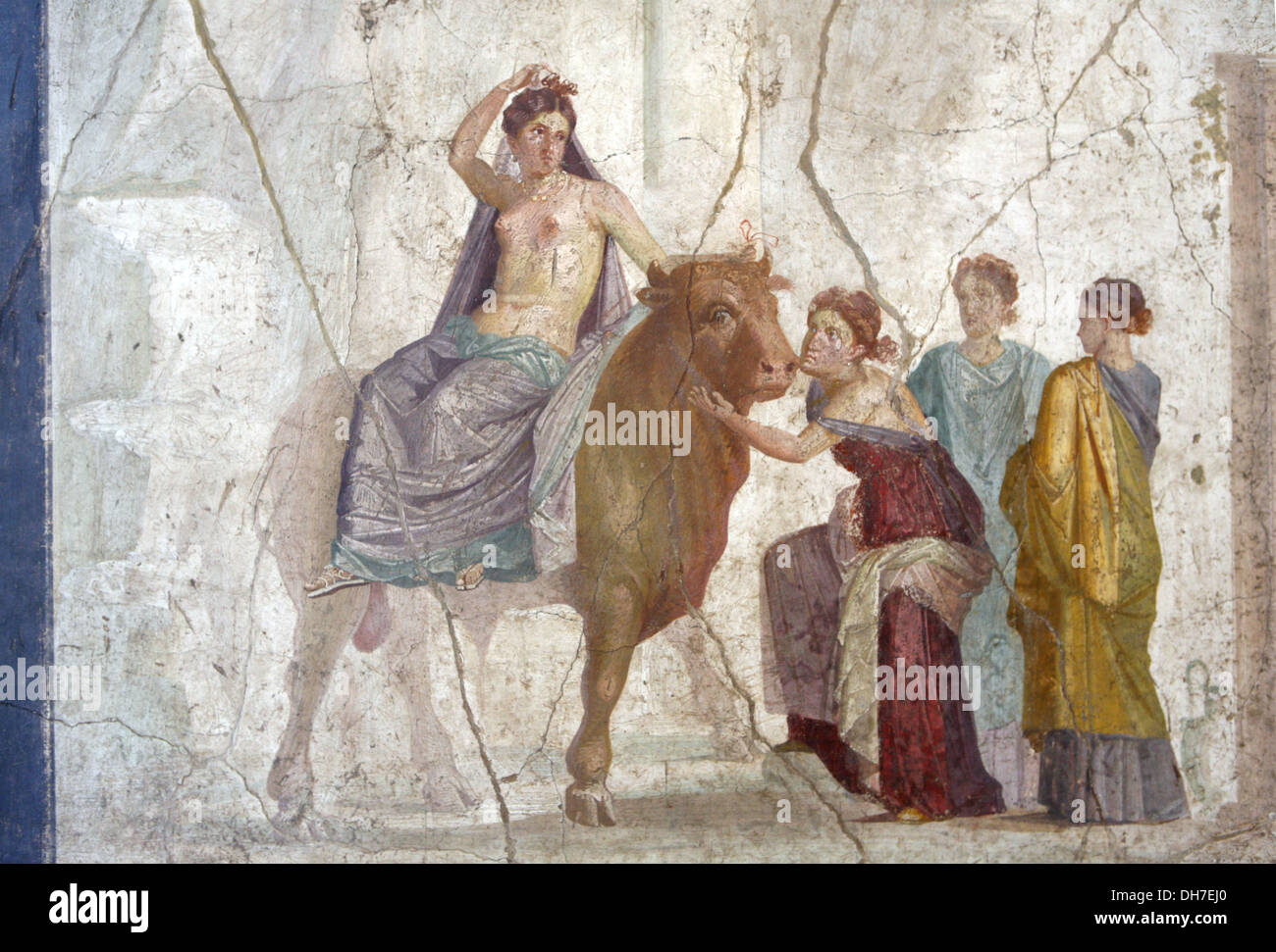 Ancient Roman mural Stock Photo