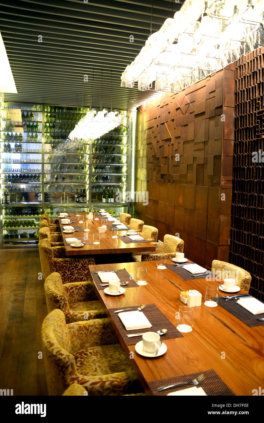 Restaurant dining table Stock Photo Alamy