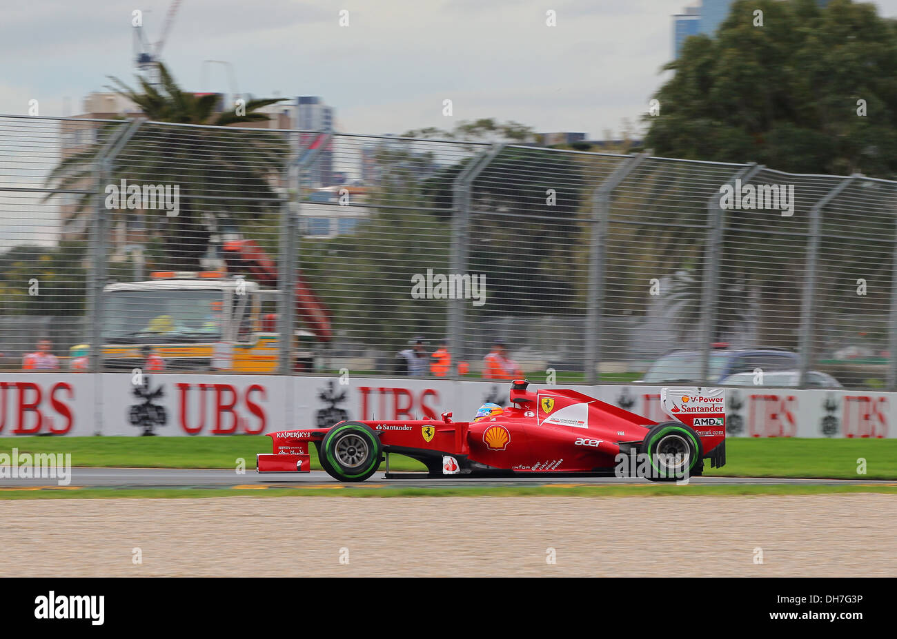 Fernando Alonso n mula One Grand Prix - Race Melbourne  - 16.03.12 Stock Photo