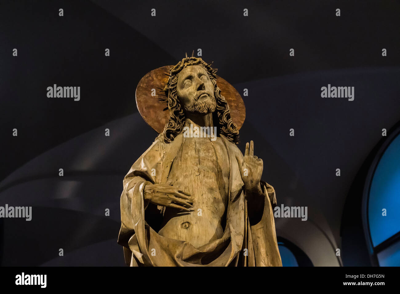 Christ as the Man of Sorrows (Double Sided Sculpture), Artist: Erasmus Grasser, 1480/90) at Bode Museum, Berlin Stock Photo