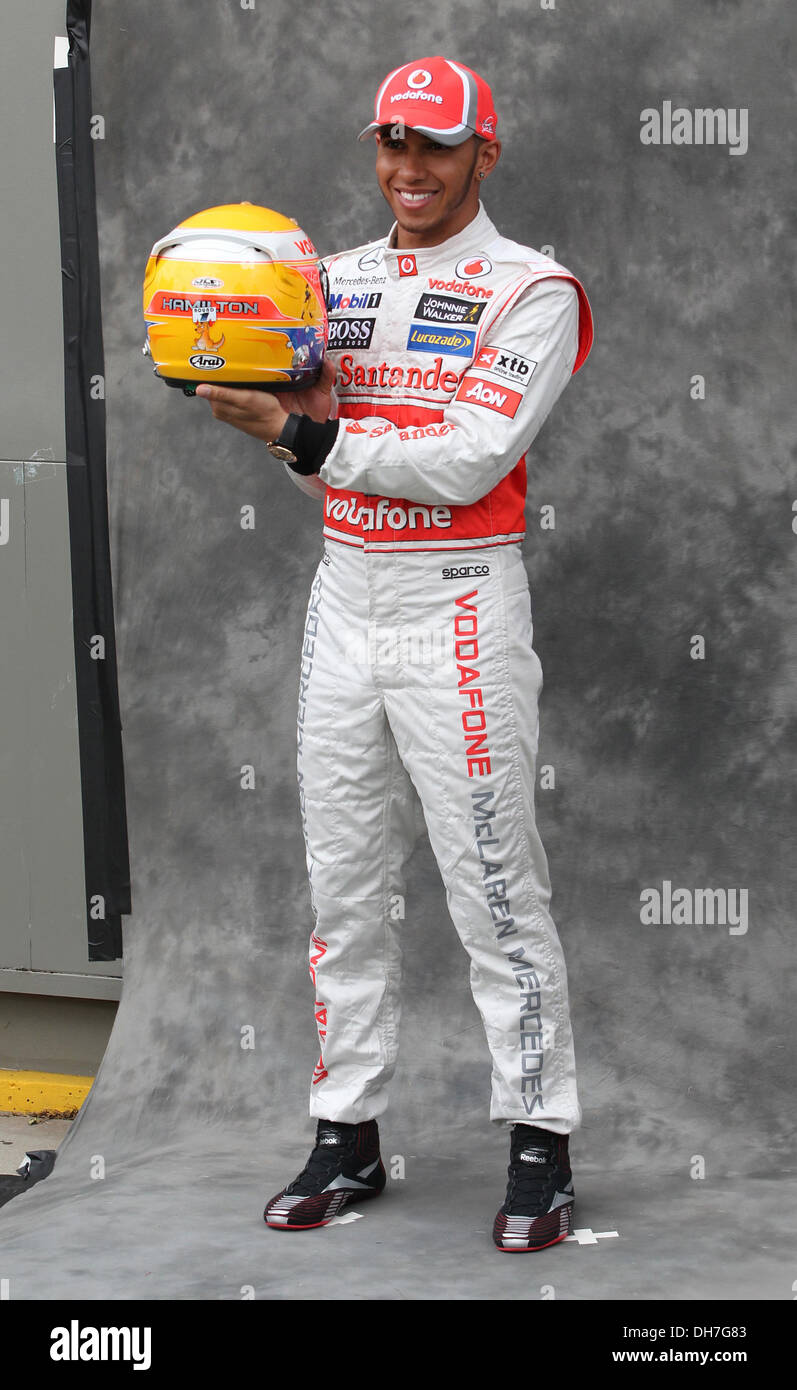 Lewis Hamilton n mula One Grand Prix - Practice Melbourne  - 16.03.12 Stock Photo