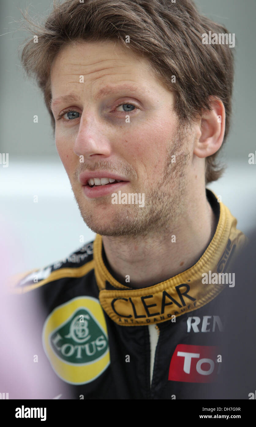 Romain Grosjean n mula One Grand Prix - Practice Melbourne  - 16.03.12 Stock Photo