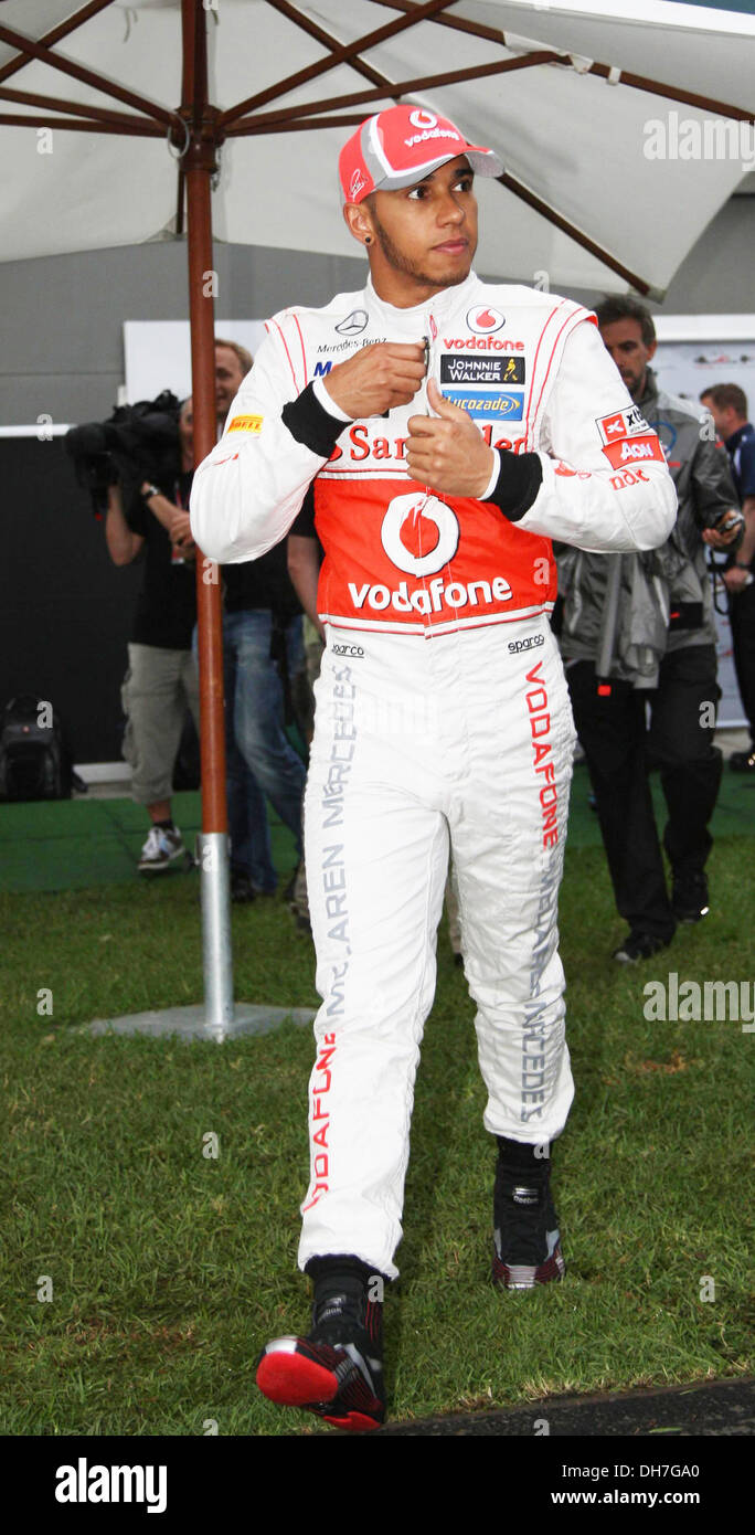 Lewis Hamilton n mula One Grand Prix - Practice Melbourne  - 16.03.12 Stock Photo